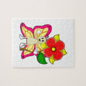 Schmetterling mit Blume Puzzle (Horizontal)