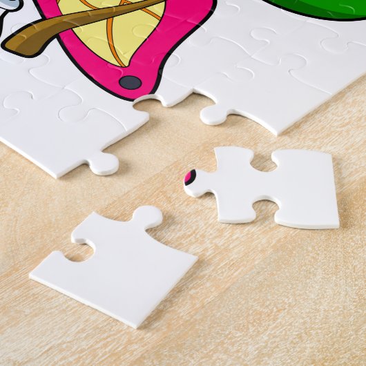 Schmetterling mit Blume Puzzle (Seite)