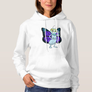 Schmetterling mit Brille Hoodie