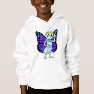 Schmetterling mit Brille Hoodie