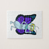 Schmetterling mit Brille Puzzle (Horizontal)