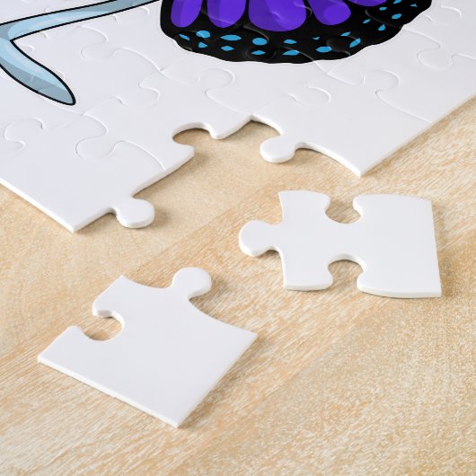 Schmetterling mit Brille Puzzle (Seite)