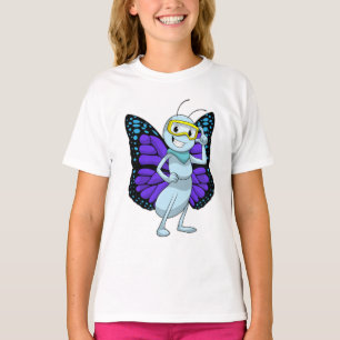 Schmetterling mit Brille T-Shirt