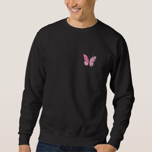 Schmetterling mit Cherry Blossom Wing Sakura auf d Sweatshirt (Vorderseite)