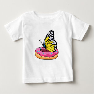 Schmetterling mit Donut Baby T-shirt