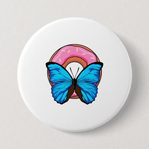 Schmetterling mit Donut Button