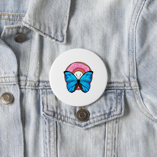 Schmetterling mit Donut Button (Beispiel)