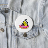 Schmetterling mit Donut Button (Beispiel)