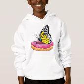 Schmetterling mit Donut Hoodie (Vorderseite)