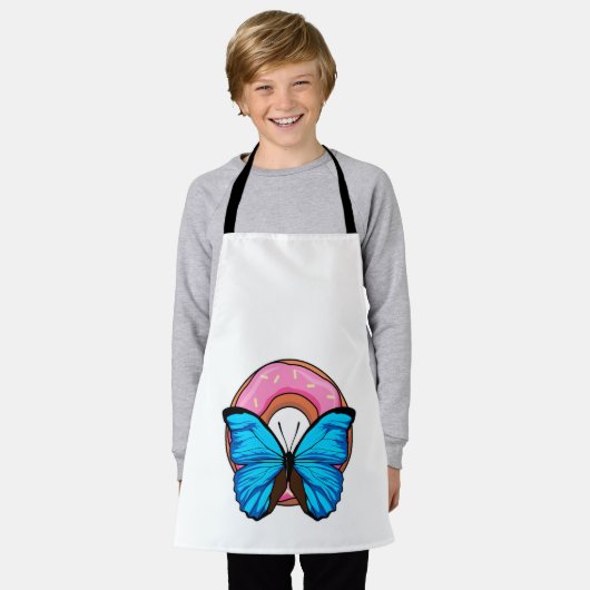 Schmetterling mit Donut Schürze (Getragen)