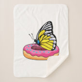 Schmetterling mit Donut Sherpadecke (Vorderseite)