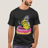 Schmetterling mit Donut T-Shirt (Vorderseite)