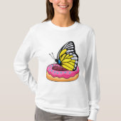 Schmetterling mit Donut T-Shirt (Vorderseite)