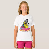 Schmetterling mit Donut T-Shirt (Vorne ganz)