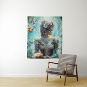 Schmetterling mit Fairy Tapestry Wandteppich (Beispiel)