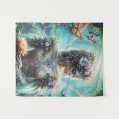 Schmetterling mit Fairy Tapestry Wandteppich (Vorderseite (Horizontal))