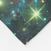 Schmetterling mit galaktischem Glühen und glühende Fleecedecke (Ecke)