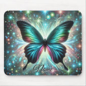 Schmetterling mit galaktischem Glühen und glühende Mousepad (Vorne)
