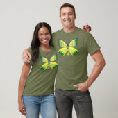 Schmetterling mit geometrischem Strassendesign T-Shirt (Unisex)