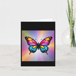 Schmetterling mit Gly Flügelkleber Karte