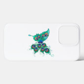 Schmetterling mit grünen Pfauenfedern Case-Mate iPhone Hülle (Rückseite (Horizontal))