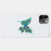 Schmetterling mit grünen Pfauenfedern Case-Mate iPhone Hülle (Rückseite (Horizontal))