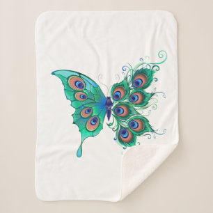 Schmetterling mit grünen Pfauenfedern Sherpadecke