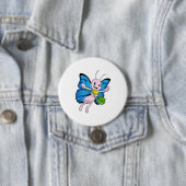 Schmetterling mit Handtasche Button (Beispiel)