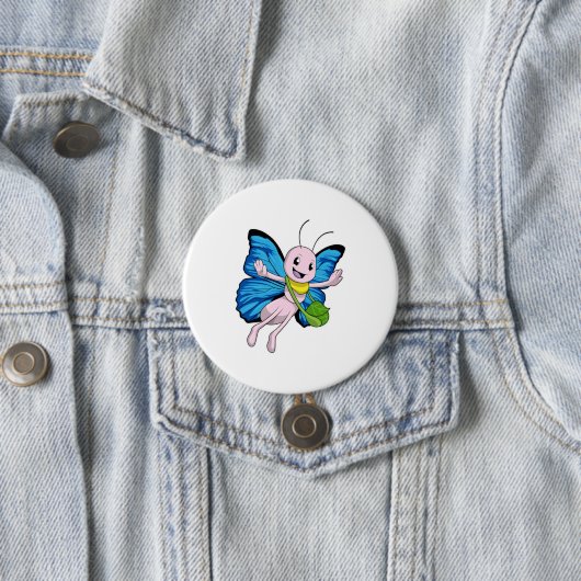 Schmetterling mit Handtasche Button (Beispiel)
