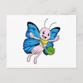 Schmetterling mit Handtasche Postkarte (Vorderseite)