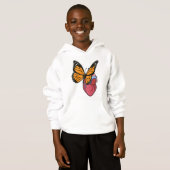 Schmetterling mit Herz Hoodie (Vorne ganz)