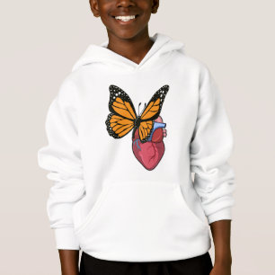 Schmetterling mit Herz Hoodie
