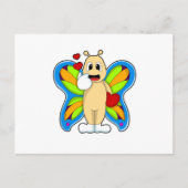 Schmetterling mit Herz Postkarte (Vorderseite)