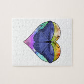 Schmetterling mit Herz Puzzle (Horizontal)