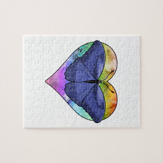 Schmetterling mit Herz Puzzle (Horizontal)