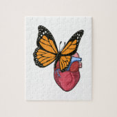 Schmetterling mit Herz Puzzle (Vertikal)