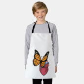Schmetterling mit Herz Schürze (Getragen)