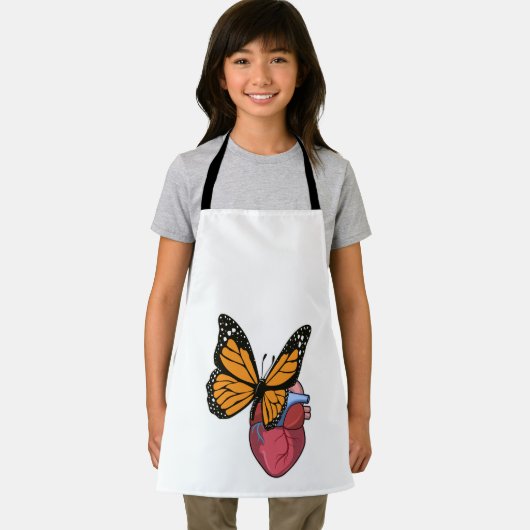 Schmetterling mit Herz Schürze (Insitu)