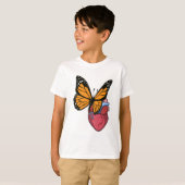 Schmetterling mit Herz T-Shirt (Vorne ganz)