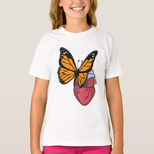 Schmetterling mit Herz T-Shirt