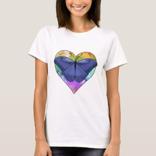 Schmetterling mit Herz T-Shirt