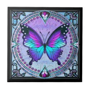 Schmetterling mit Hintergrund Fliese