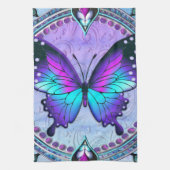 Schmetterling mit Hintergrund Geschirrtuch (Vertikal)