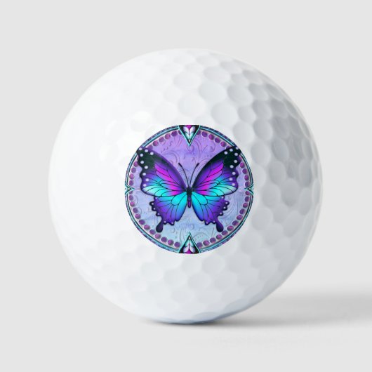 Schmetterling mit Hintergrund Golfball (Vorderseite)