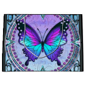 Schmetterling mit Hintergrund Große Geschenktüte (Vorderseite)