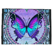 Schmetterling mit Hintergrund Große Geschenktüte (Rückseite)