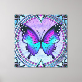 Schmetterling mit Hintergrund Leinwanddruck