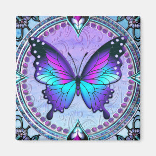 Schmetterling mit Hintergrund Magnet