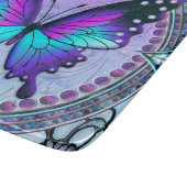 Schmetterling mit Hintergrund Schneidebrett (Ecke)
