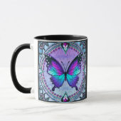 Schmetterling mit Hintergrund Tasse (Links)